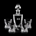 Oasis Decanter & 4 On-the-Rocks Custom Engraved