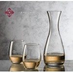 Custom Imprinted Bishop Carafe & 4 Stemless Wine Glasses