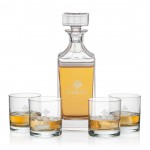 Personalized Aristocrat Decanter & 4 On-the-Rocks