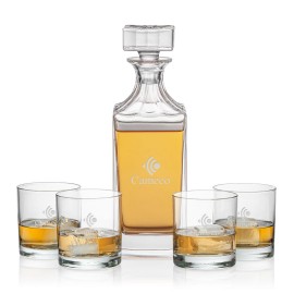 Promotional Aristocrat Decanter & 4 On-the-Rocks