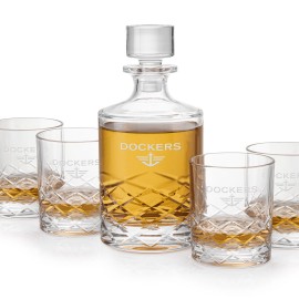 Durham Decanter & 4 On-the-Rocks with Logo