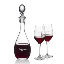 Malvern Decanter & Lethbridge Wine with Logo