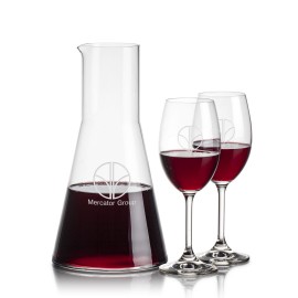 Torquay Carafe Wine Set with Logo