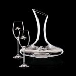 Custom Engraved Madagascar Carafe & 2 Wine