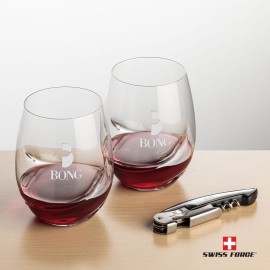 Swiss Force Opener & 2 Bartolo Wine - Silver with Logo  Swiss Force Opener & 2 Bartolo Wine - Silver with Logo