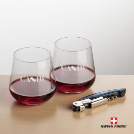 Swiss Force Opener & 2 Howden Wine - Blue with Logo  Swiss Force Opener & 2 Howden Wine - Blue with Logo