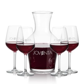 Custom Summit Carafe & 4 Mandelay Wine  Custom Summit Carafe & 4 Mandelay Wine