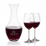 Oldham Carafe & Blyth Wine with Logo