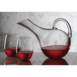 Medford Carafe & 4 Stemless Wine Glasses Logo Branded