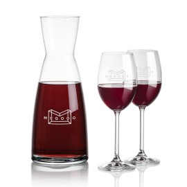 Winchester Carafe & 2 Naples Wine with Logo  Winchester Carafe & 2 Naples Wine with Logo