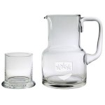 Custom Printed Executive Pitcher and Glass Set