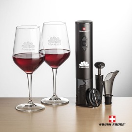 Logo Branded Swiss Force Opener & 2 Germain Wine  Logo Branded Swiss Force Opener & 2 Germain Wine