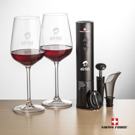 Logo Branded Swiss Force Opener & 2 Elderwood Wine  Logo Branded Swiss Force Opener & 2 Elderwood Wine