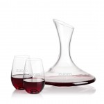 Madagascar Carafe & Boston Stemless Wine with Logo