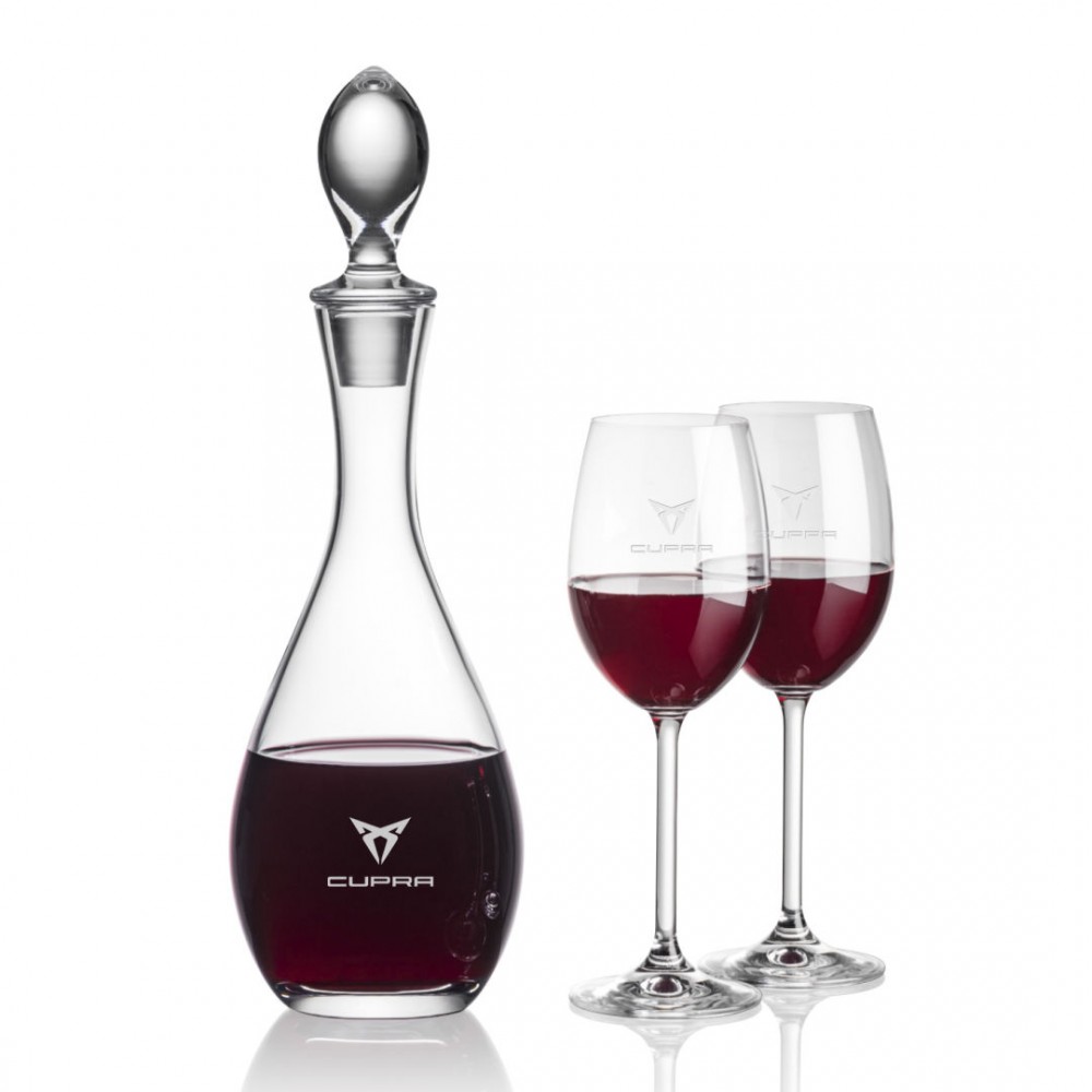 Personalized Malvern Decanter & Naples Wine Personalized Malvern Decanter & Naples Wine
