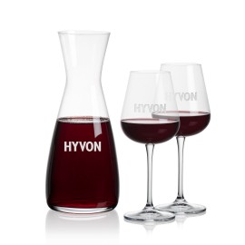 Personalized Portofino Carafe & Howden Wine