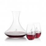 Custom Senderwood Carafe & Boston Stemless Wine