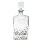 Logo Branded 26 Oz. Jolie Rectangular Spirit Decanter