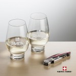 Personalized Swiss Force Opener & 2 Glenarden Wine - Red