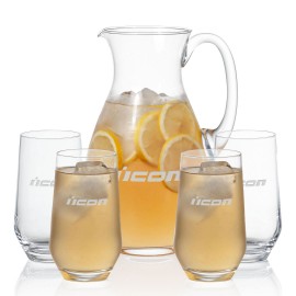 Charleston Pitcher & 4 Bexley Beverage with Logo  Charleston Pitcher & 4 Bexley Beverage with Logo