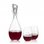 Personalized Juliette Decanter & Carlita Stemless Wine