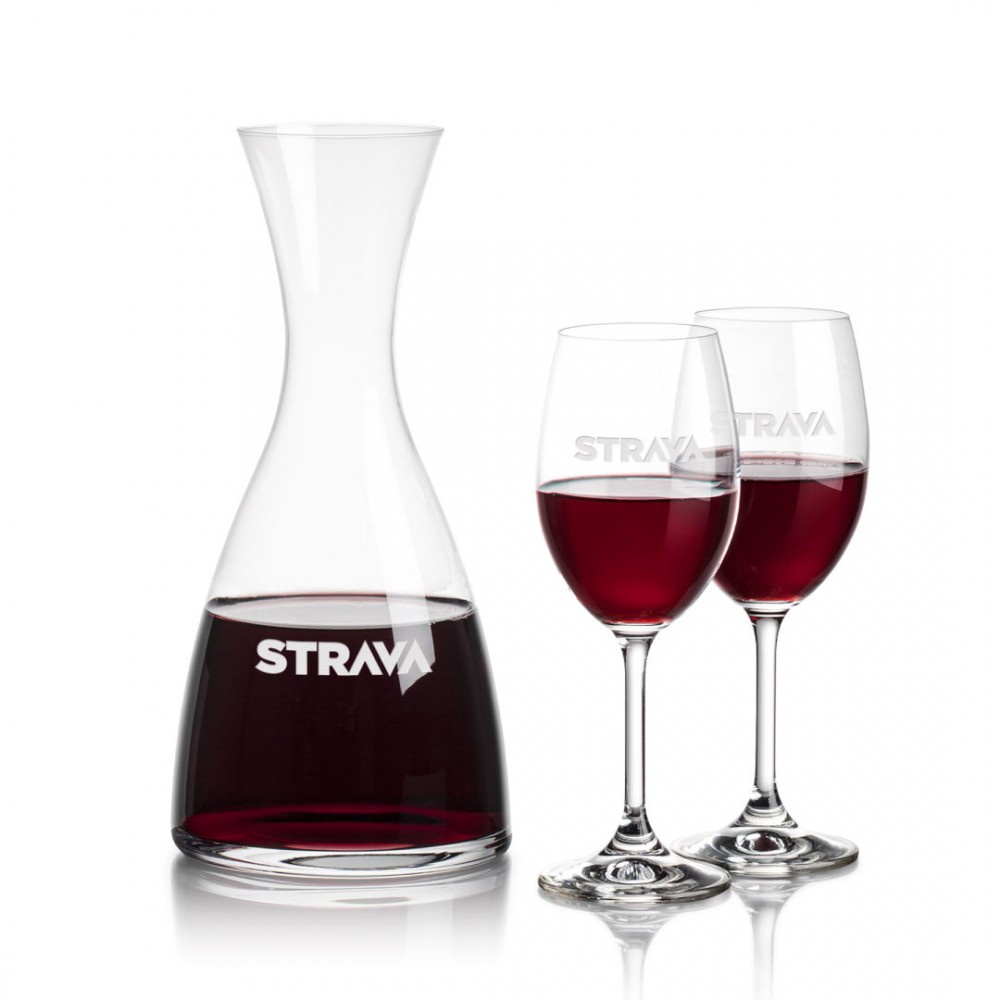 Barham Carafe & Naples Wine with Logo Barham Carafe & Naples Wine with Logo