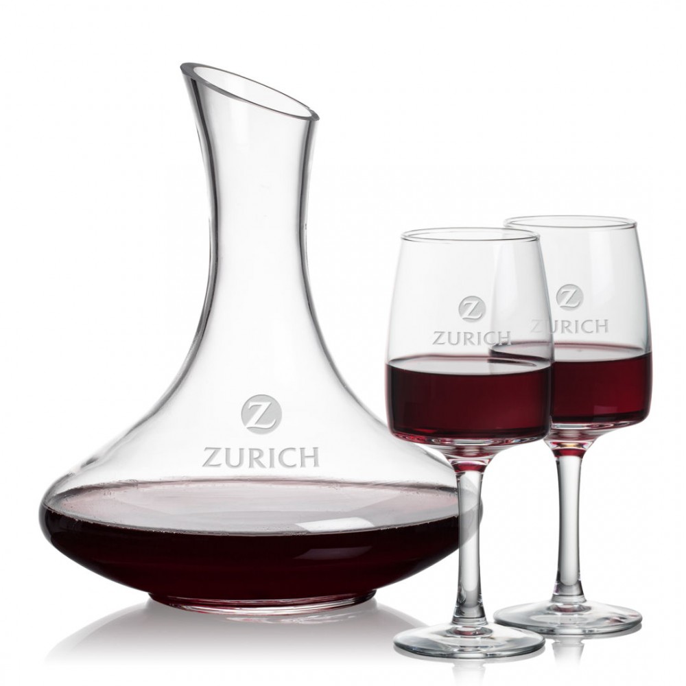 Kanata Carafe & Cherwell Wine with Logo
