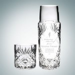 Joan Cut Carafe With Tumbler Custom Engraved