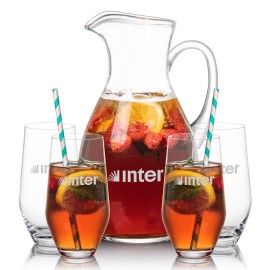 Geneva Pitcher & 4 Graydon Beverage with Logo