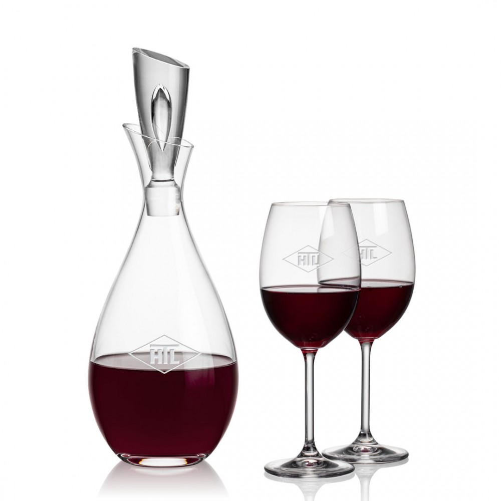 Juliette Decanter & Blyth Wine with Logo Juliette Decanter & Blyth Wine with Logo