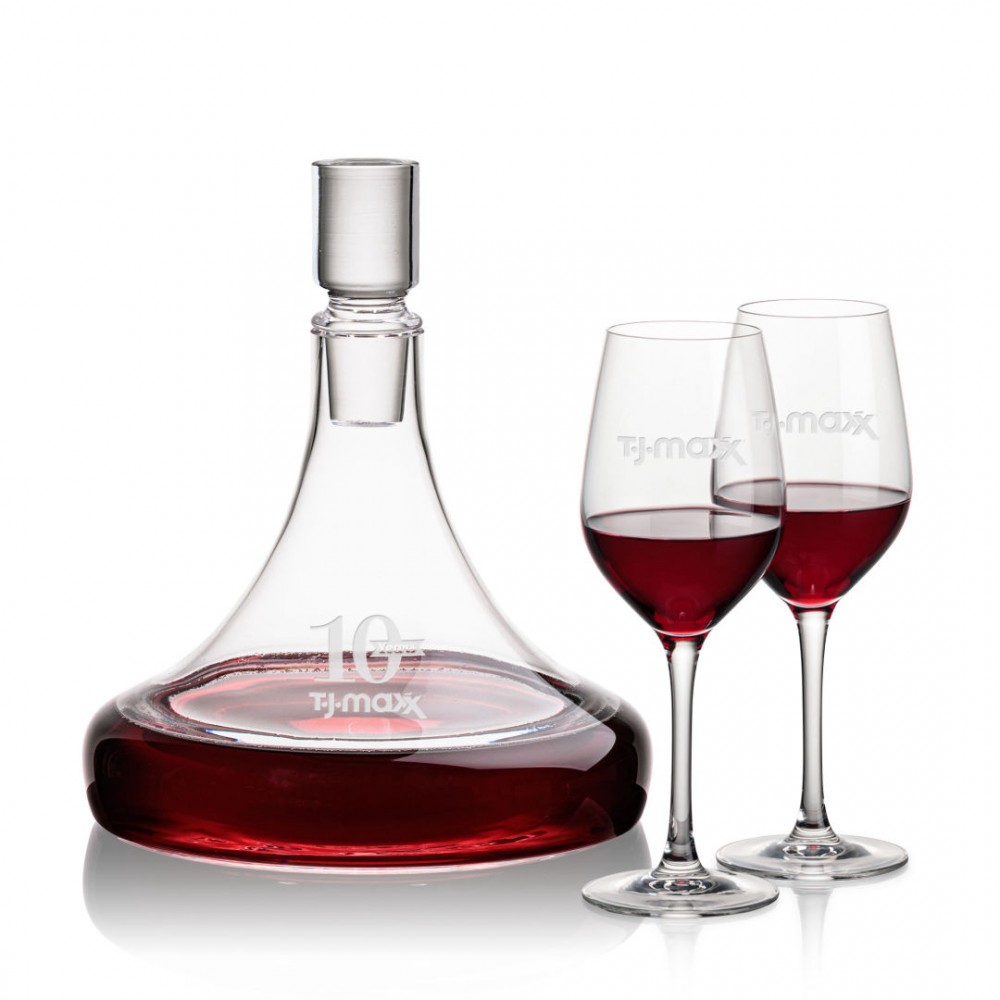 Ashby Decanter & Lethbridge Wine with Logo Ashby Decanter & Lethbridge Wine with Logo