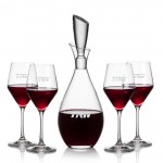 Juliette Decanter & 4 Bengston Wine with Logo