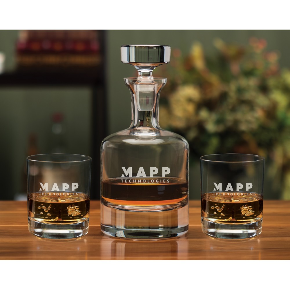 Grand Reserve Decanter Set (3pc Set) with Logo Grand Reserve Decanter Set (3pc Set) with Logo