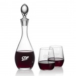 Custom Malvern Decanter & Germain Stemless Wine