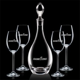 Promotional Malvern Decanter & 4 Woodbridge Wine