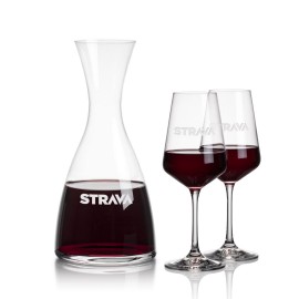 Personalized Barham Carafe & 2 Cannes Wine  Personalized Barham Carafe & 2 Cannes Wine