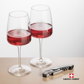 Swiss Force Opener & 2 Dunhill Wine - Silver with Logo