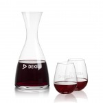 Customized Barham Carafe & Edderton Stemless Wine