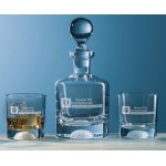 Fairway Decanter Set - 3 Piece Set Custom Imprinted