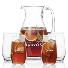 St Tropez Pitcher & 4 Germain Beverage with Logo  St Tropez Pitcher & 4 Germain Beverage with Logo
