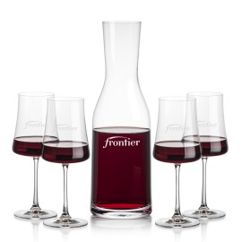 Customized Caldmore Carafe & 4 Dakota Wine  Customized Caldmore Carafe & 4 Dakota Wine