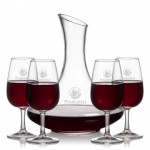 Personalized Kanata Carafe & 4 Vantage Wine