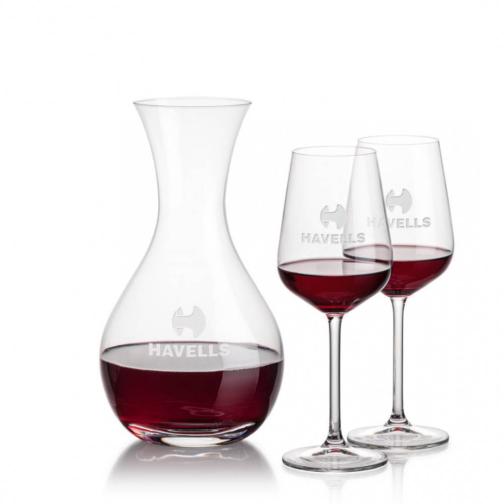 Adelita Carafe & Elderwood Wine with Logo Adelita Carafe & Elderwood Wine with Logo