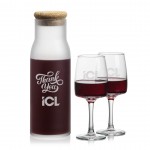 Yarmouth Carafe & Cherwell Wine with Logo