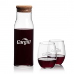 Logo Branded Aviston Carafe & Stanford Stemless Wine