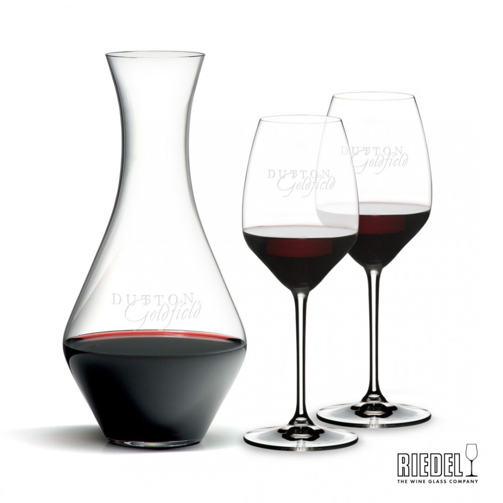 RIEDEL Merlot Decanter & Extreme Wine Set with Logo RIEDEL Merlot Decanter & Extreme Wine Set with Logo