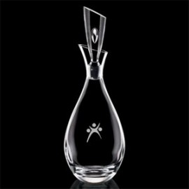 Juliette Decanter & Lid - 32oz Crystalline with Logo