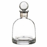 Custom Engraved Waterford Crystal Elegance Shorter Decanter w/ Round Stopper