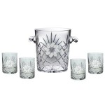 Logo Branded Westgate Status Ice Bucket 8"H with Four Matching (11.5 oz.) Rocks Glasses