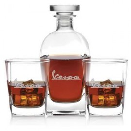 Logo Branded 3 Piece Rossini DOF Glasses Set - Etched